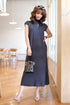 High Neck Sleeveless Long Knitted Casual Dresses